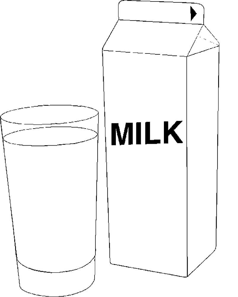 Мультяшная пачка молока