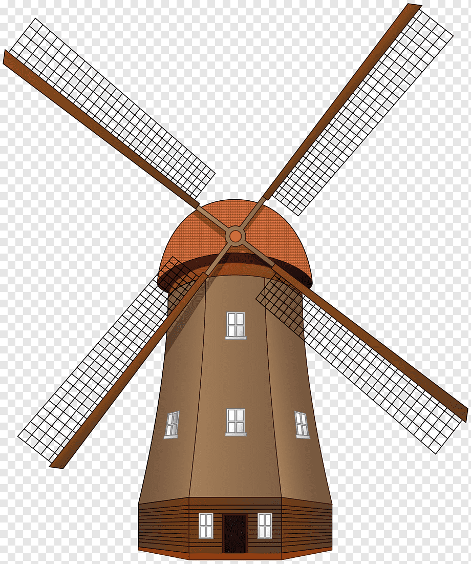 Рисунок ветряной мельницы
