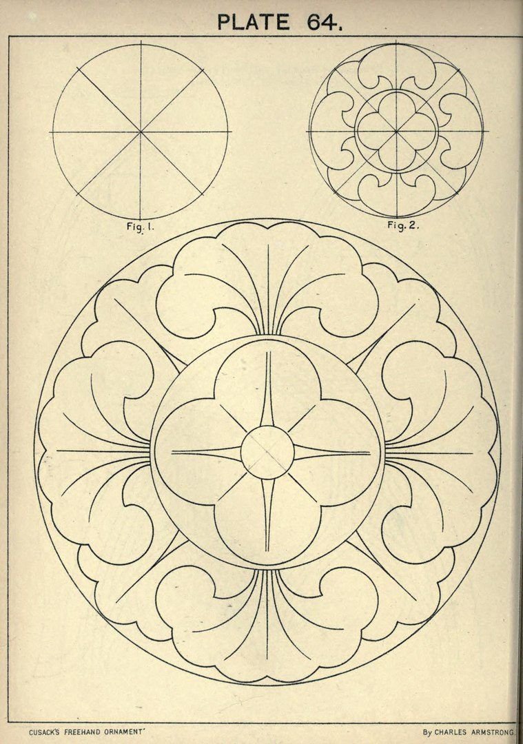 Розетка орнамент в круге