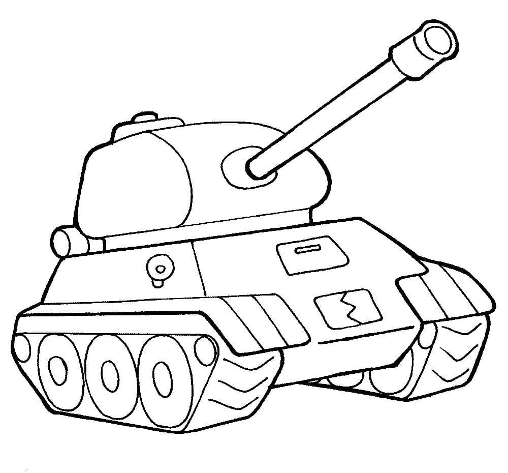 Раскраска танк т 34