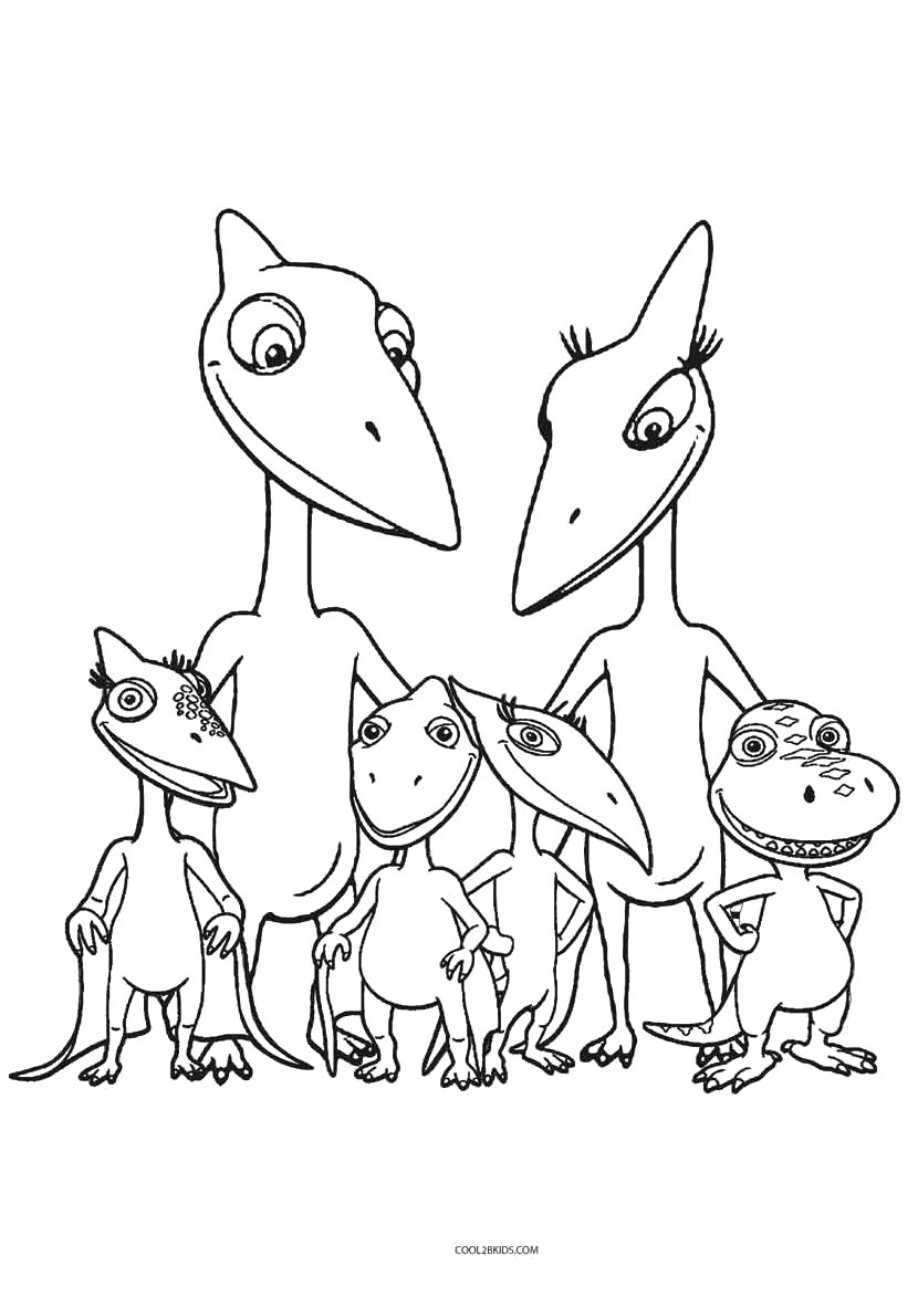 Динозавры для раскрашивания детям
