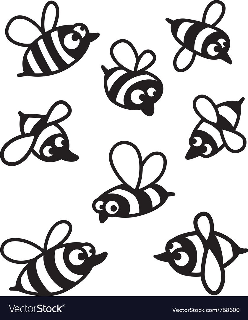 Пчелка раскраска