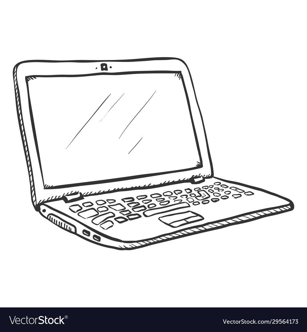 Ноутбук закрытый рисунок
