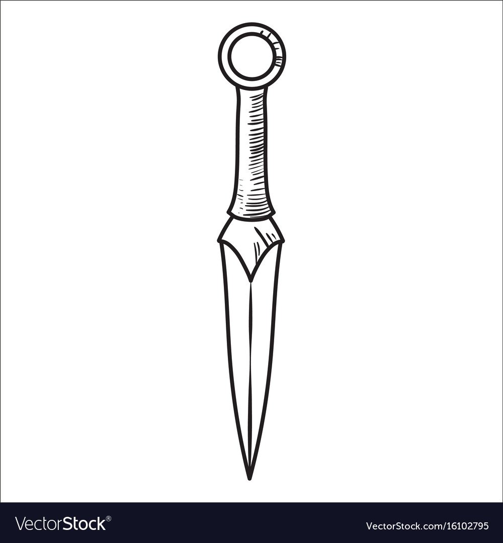 Kunai Knife чертеж