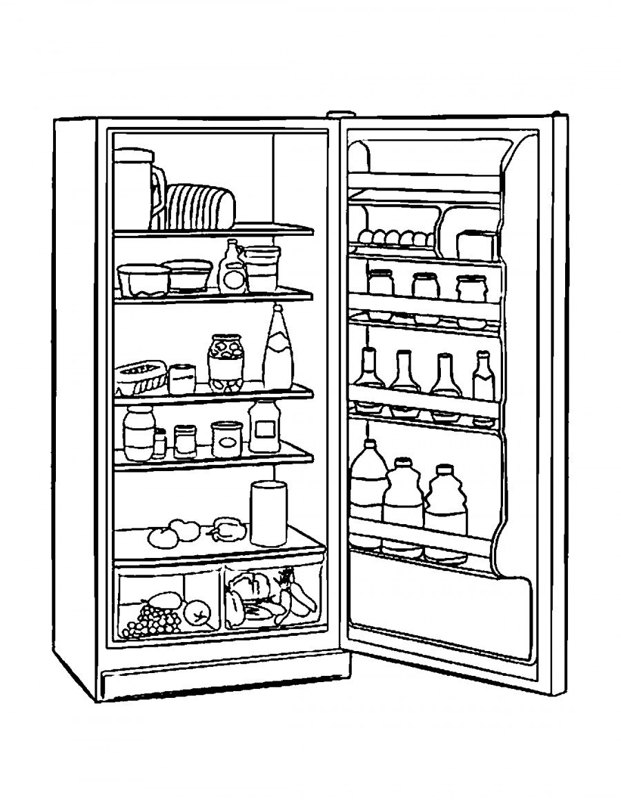 Холодильник для раскрашивания