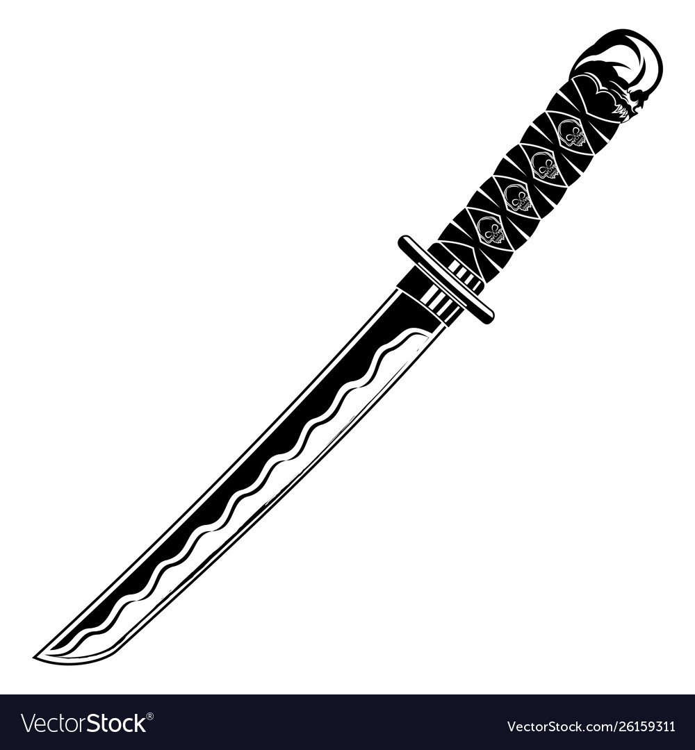 Вакидзаси меч чертеж