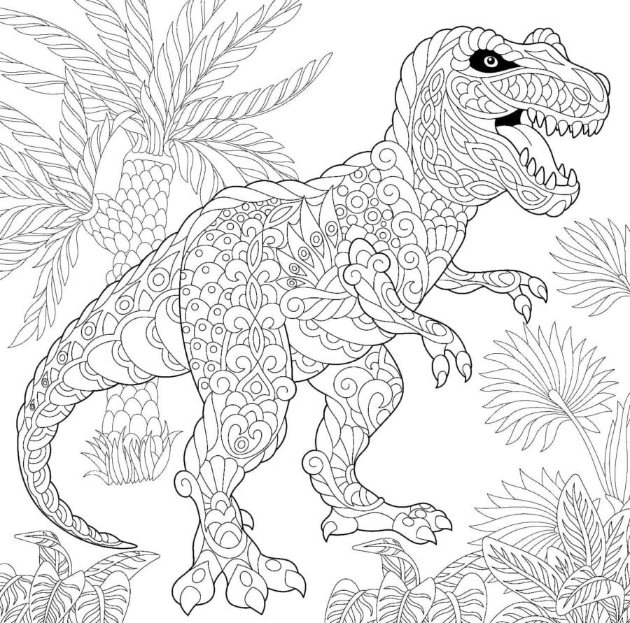 Динозавр рисовка