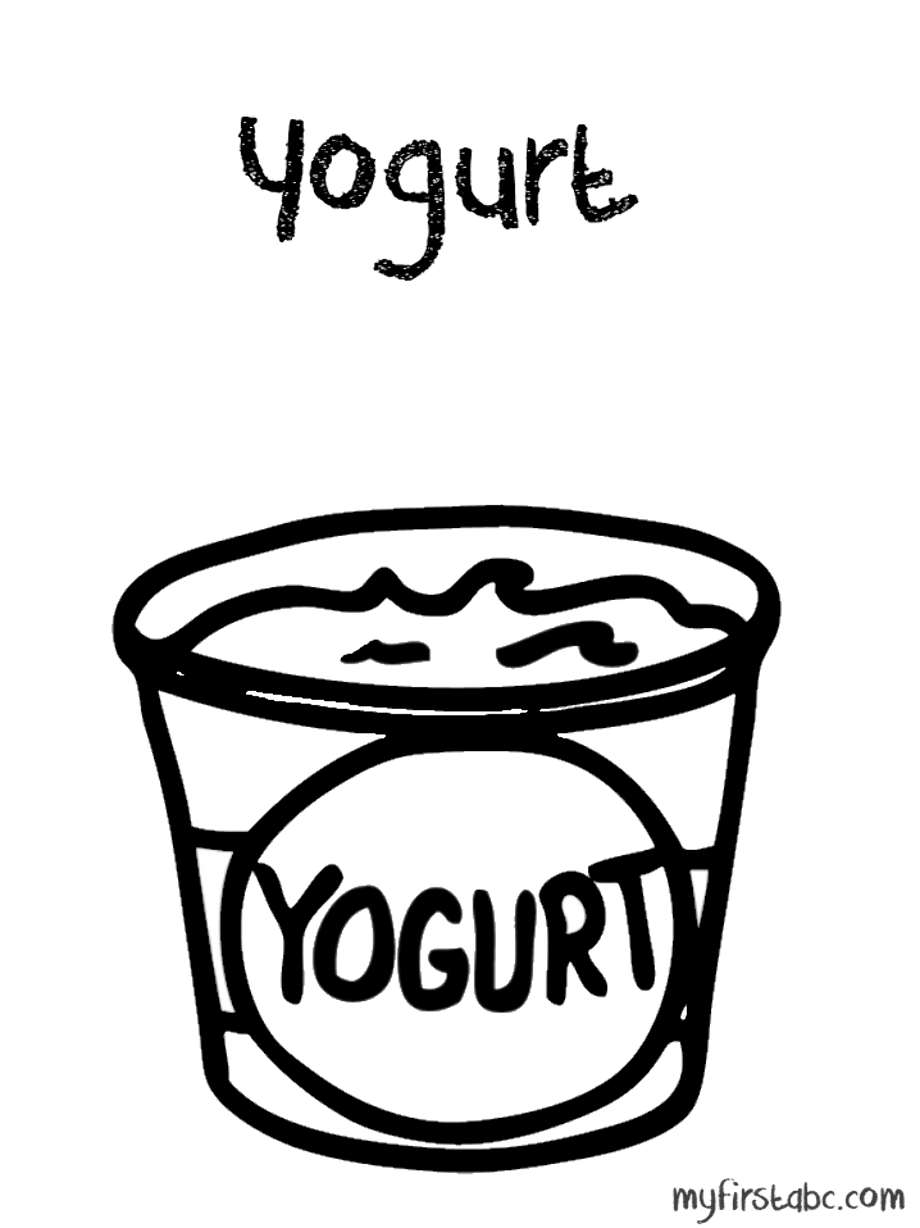 Йогурт рисунок