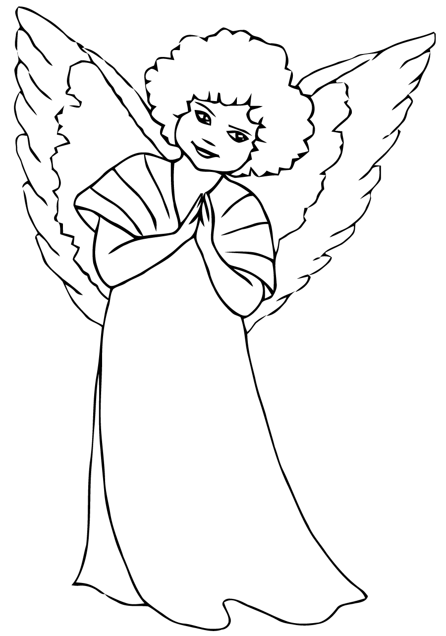 Раскраска ангела