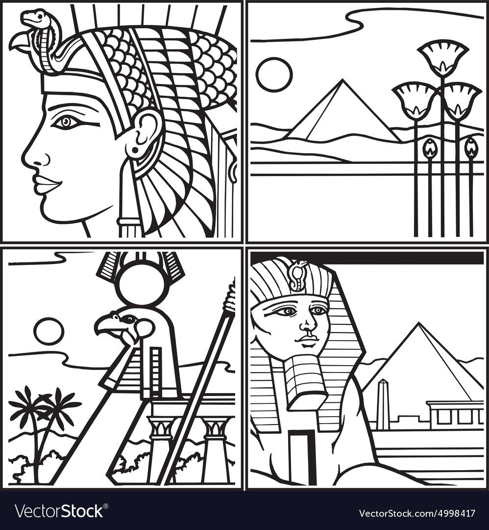 Раскраска египет