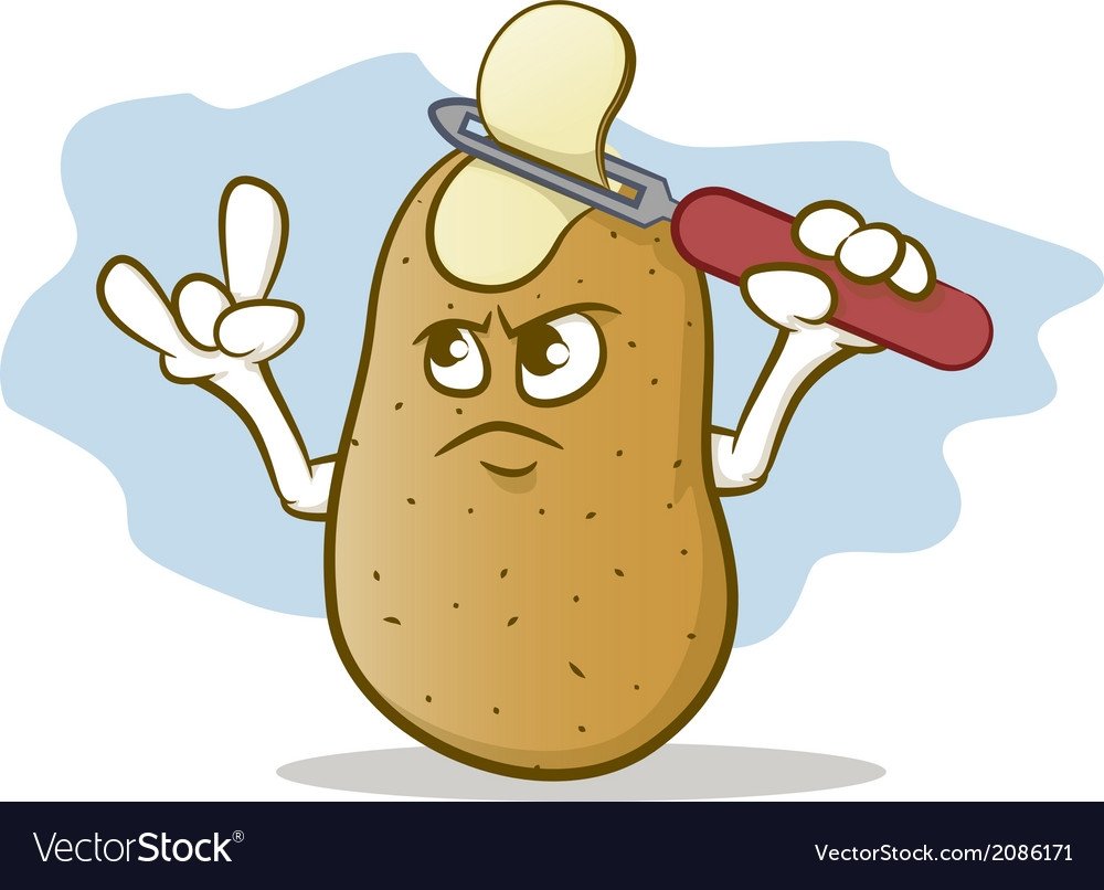 Веселые овощи картофель