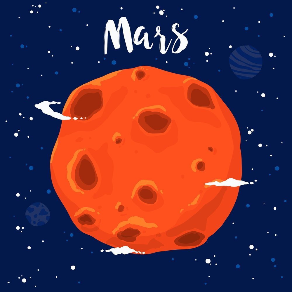 Марс нарисовать