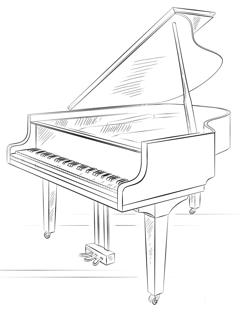 Пианино мультяшное