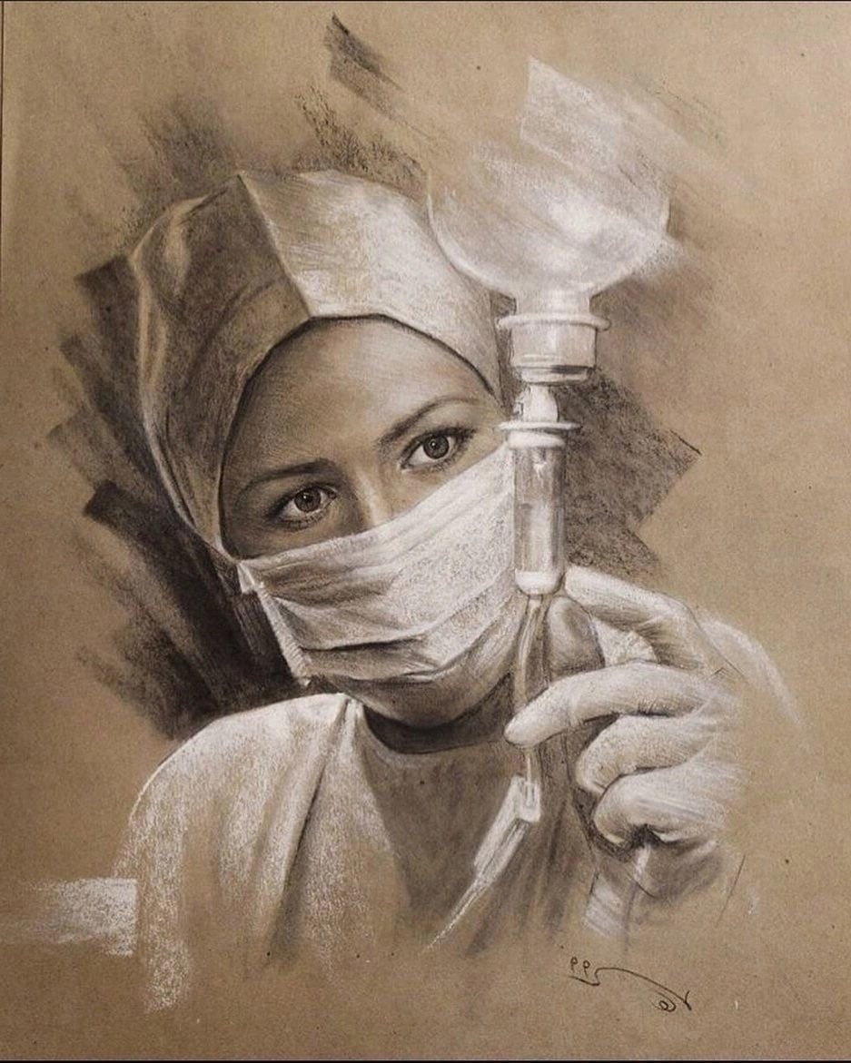 Медсестра рисунок