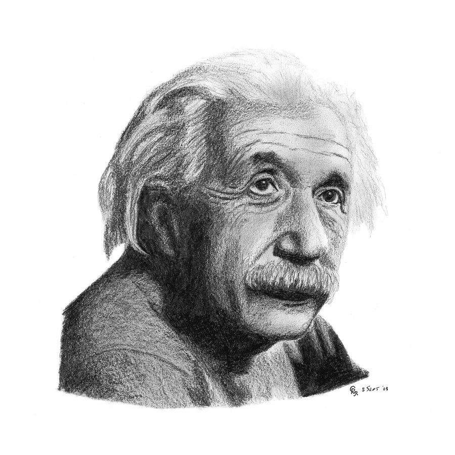Альберт Эйнштейн и физика рисунок