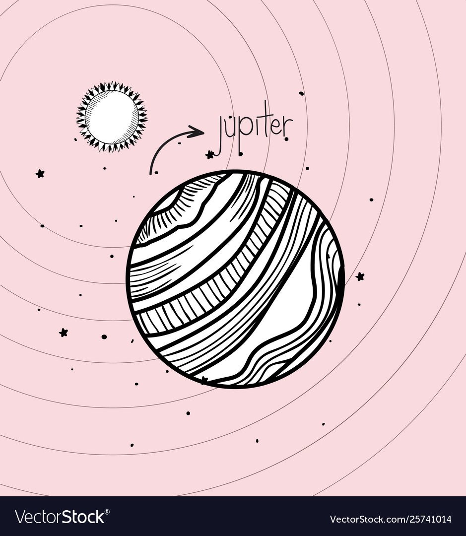 Планета Юпитер раскраска