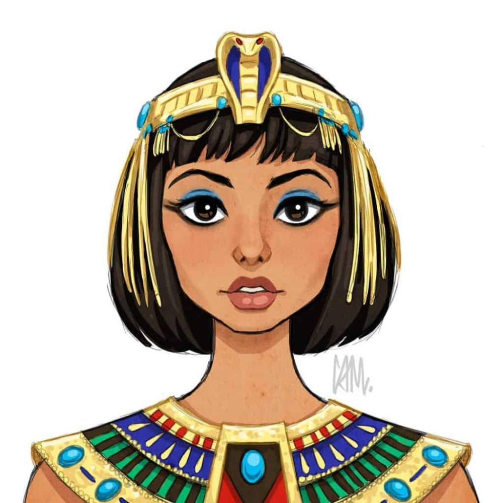 Древний Египет Клеопатра мультяшная