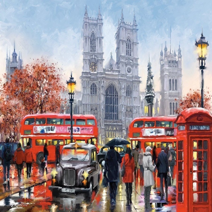 Новогодние открытки Лондон