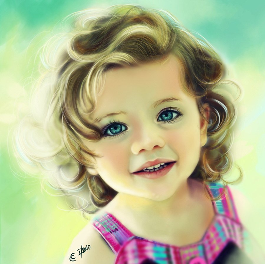 Красивый детский портрет