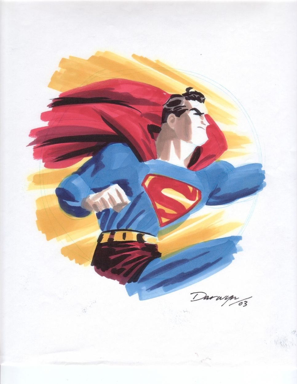 Рисовать Супермена