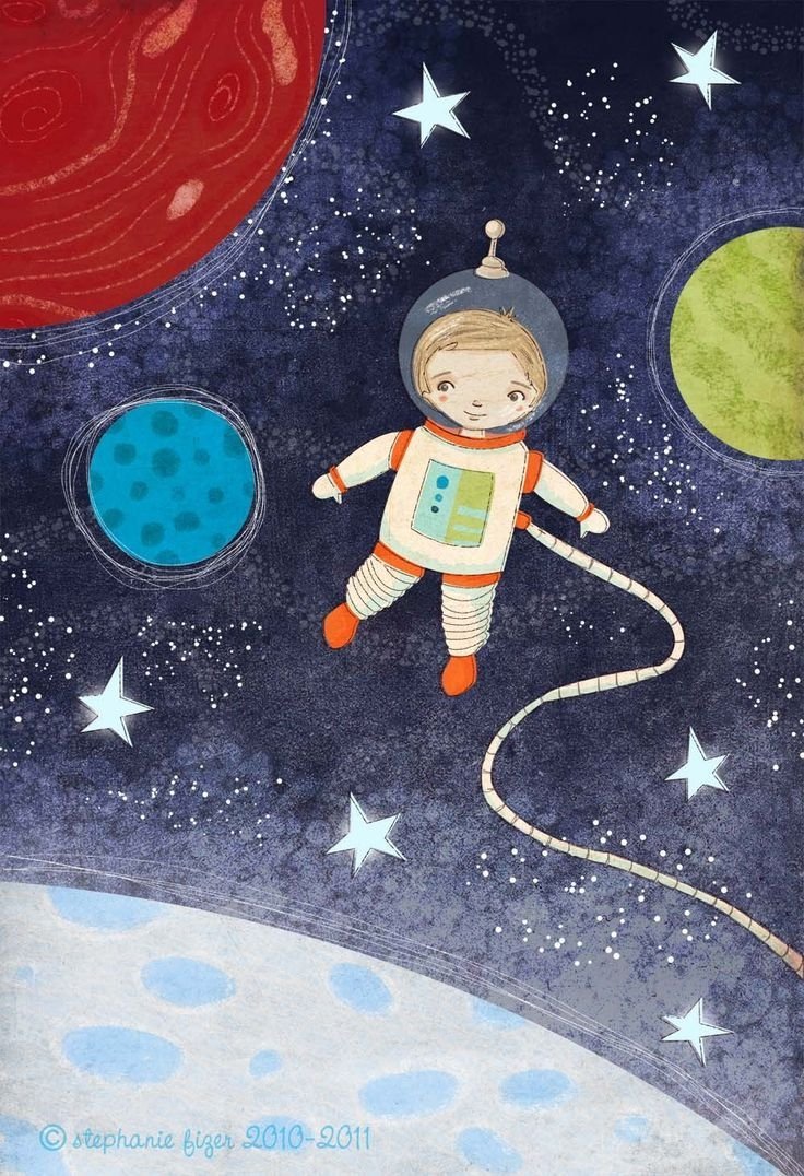 Рисунки на тему космос для детей