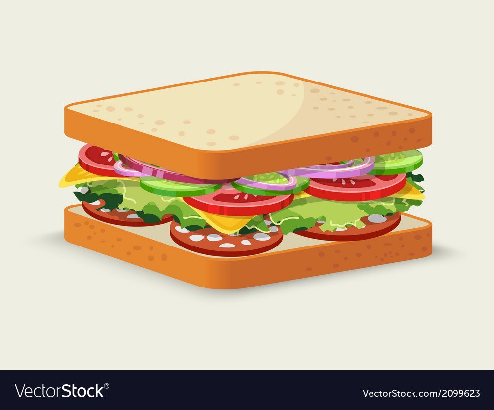 Бутерброд рисунок