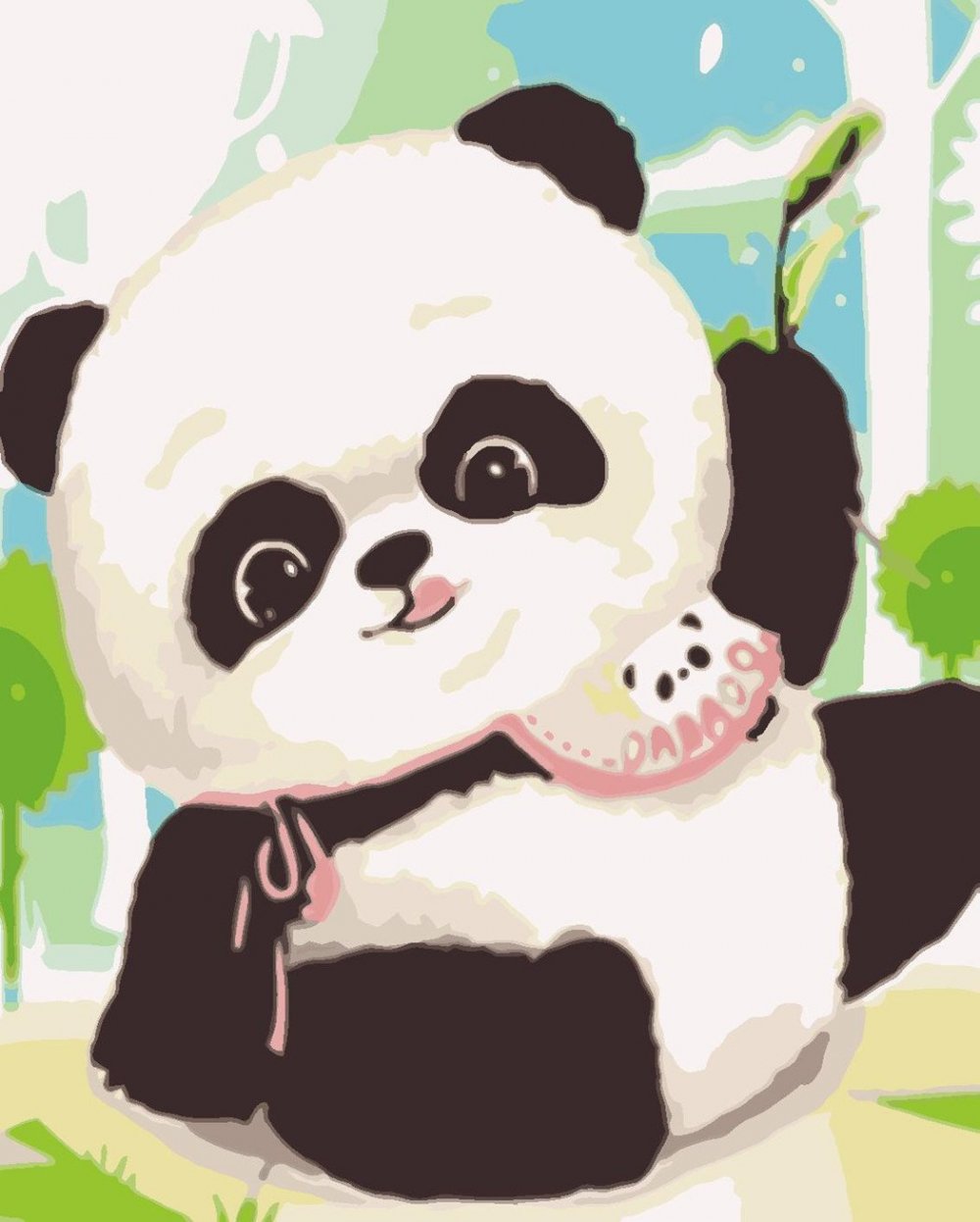 Панда в иллюстраторе