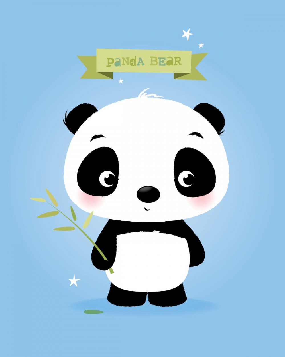 Панда рисунок для детей для срисовки