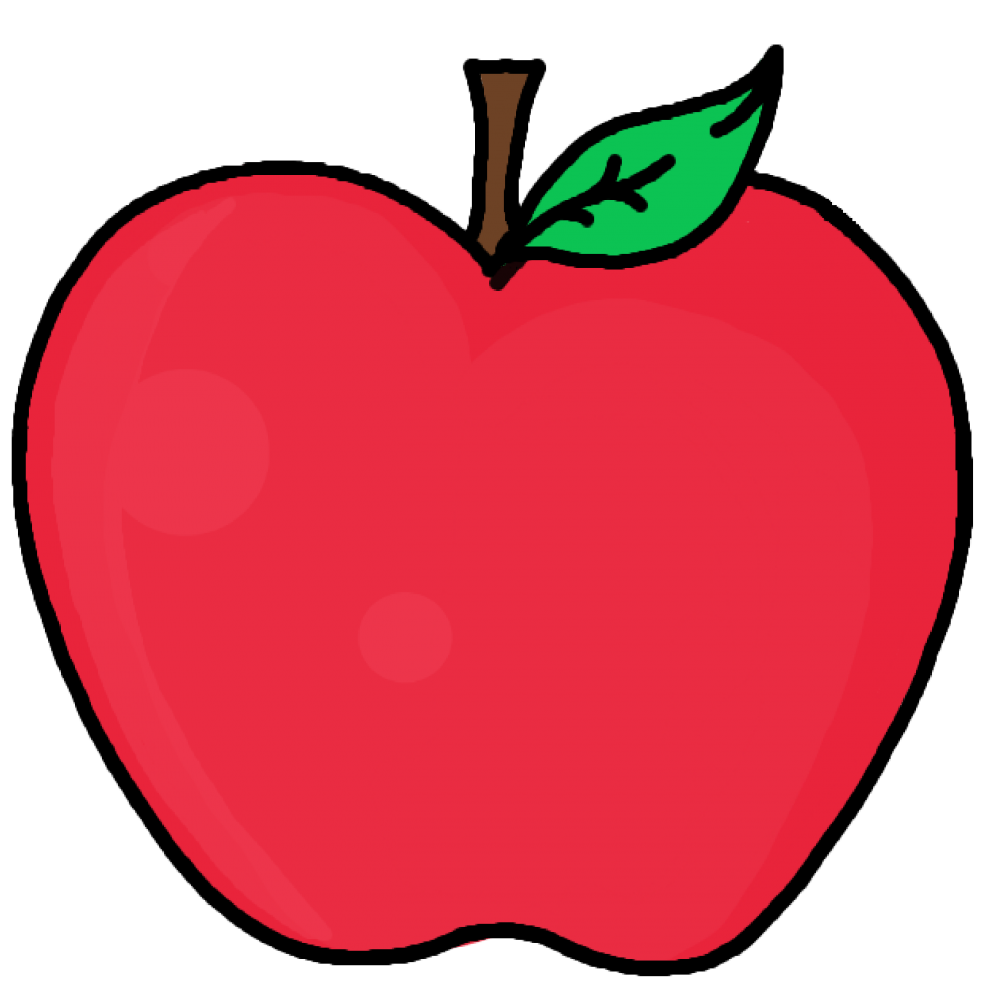 Красивое яблоко рисунок