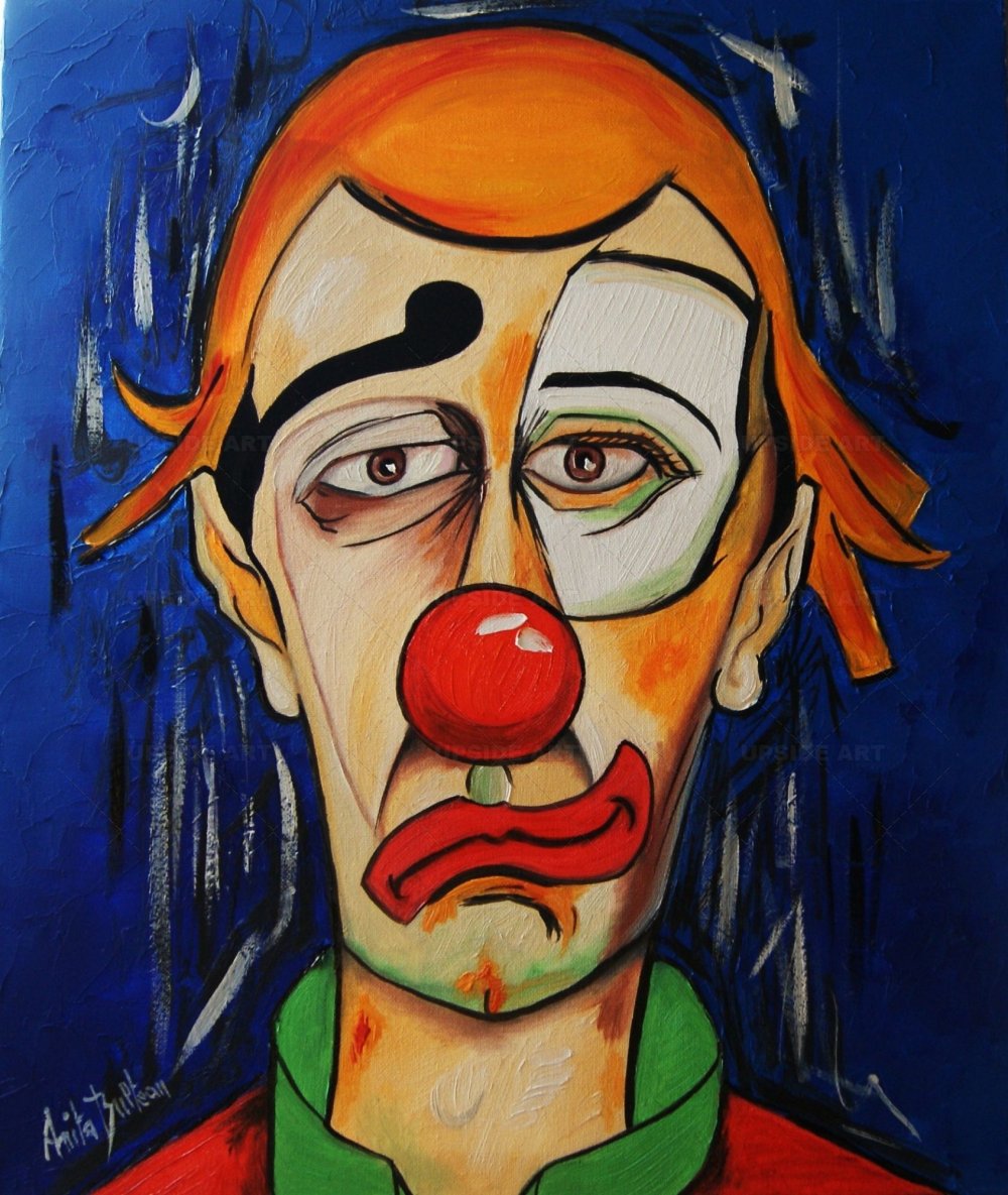 Портрет грустный клоун