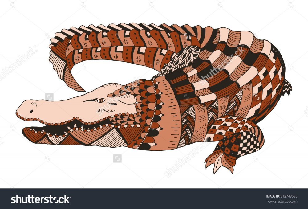 Крокодил стилизация
