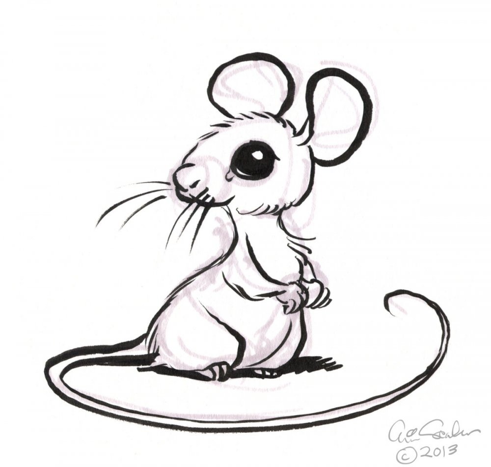 Маленькие милые рисуночки мышей