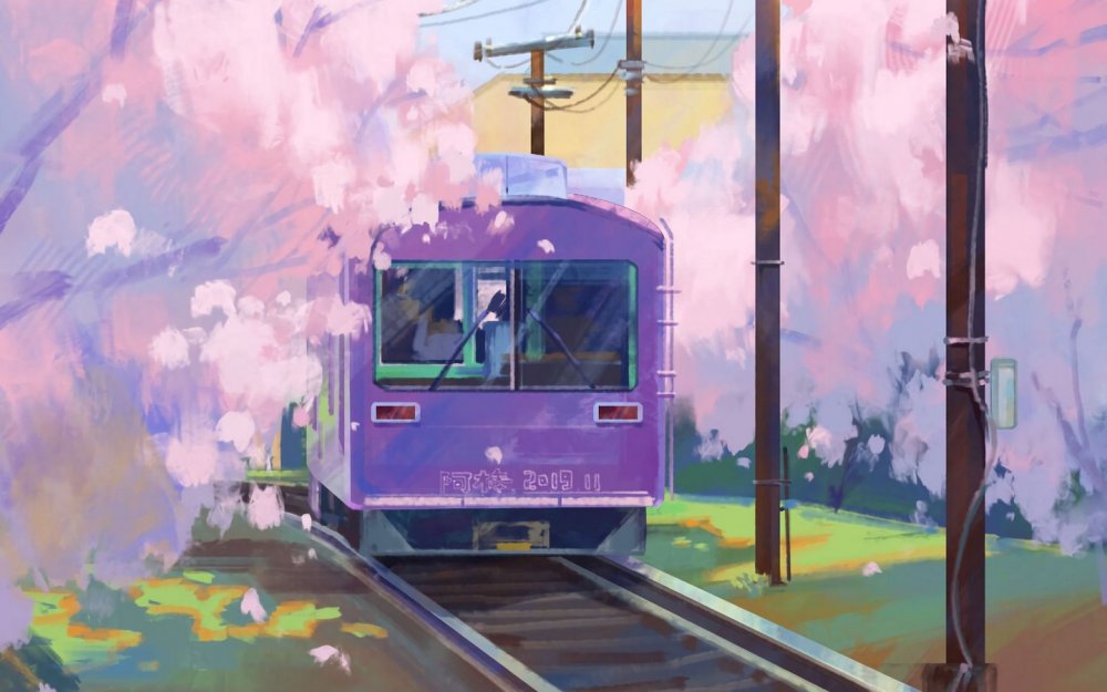 Японский поезд рисование