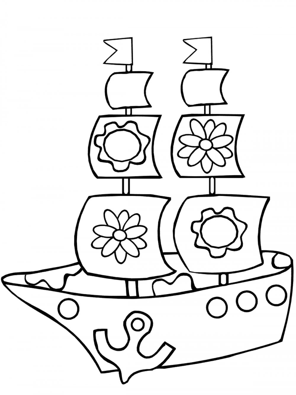 Кораблик рисунок