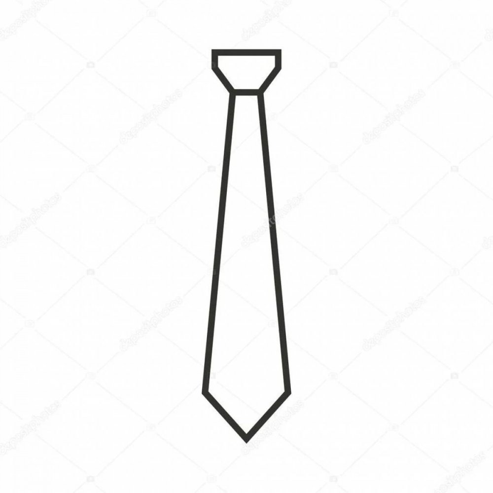 Как можно нарисовать галстук