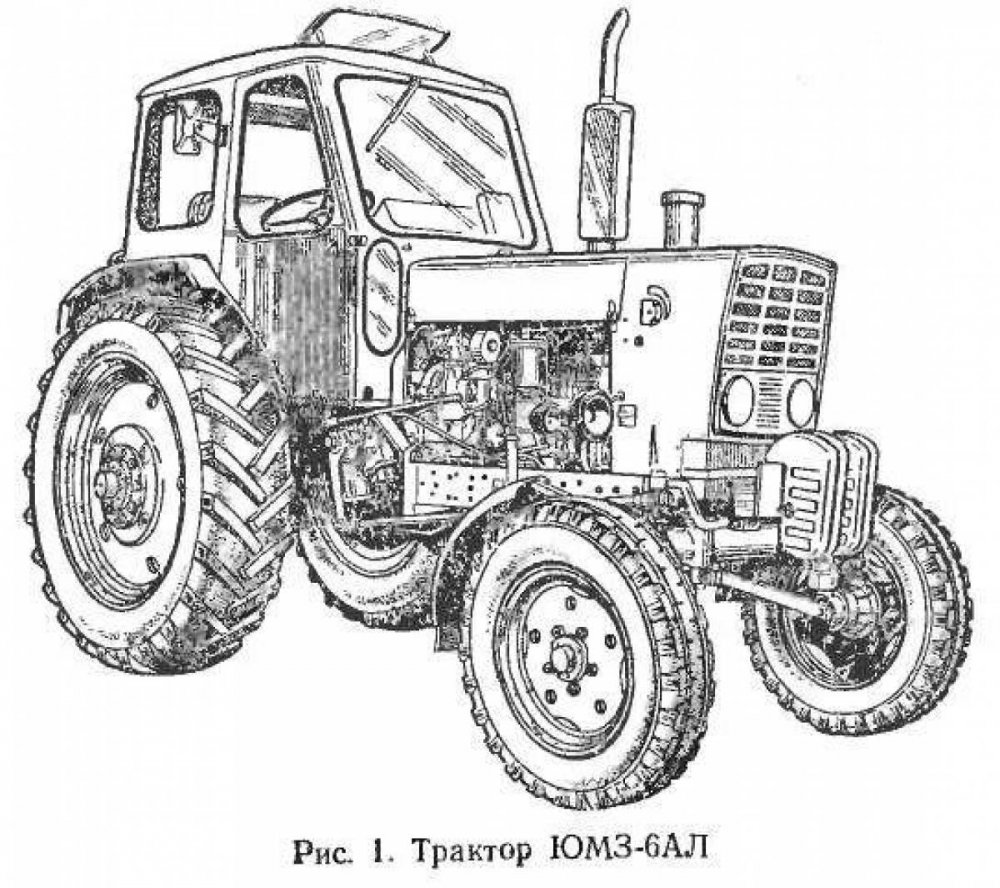 Раскраски трактор МТЗ 82