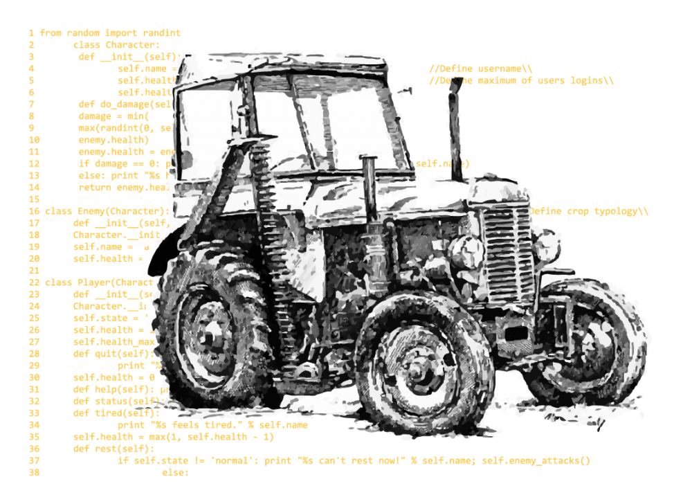 МТЗ-80 трактор сбоку нарисованный