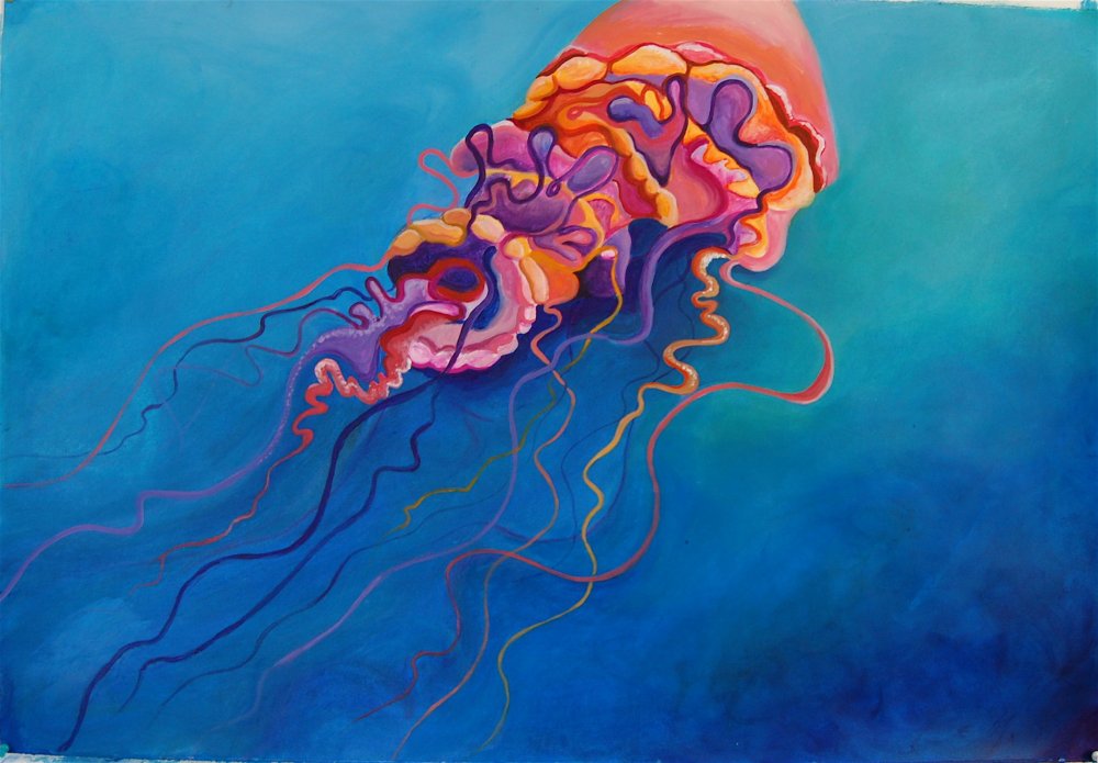 Медуза акрилом