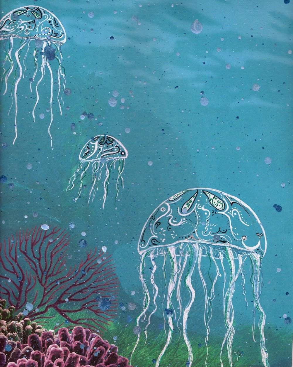 Медуза пастелью