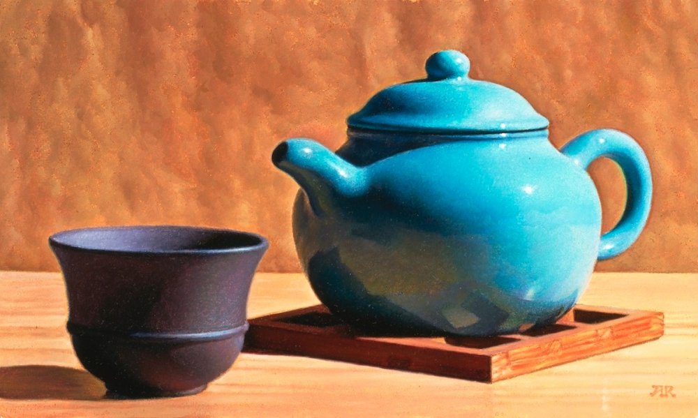 Чайник голубой