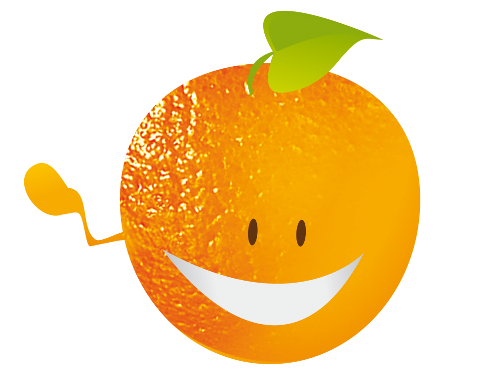Акварельный скетчинг апельсин