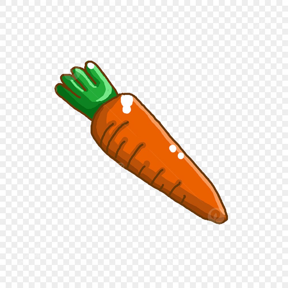 Морковь в мультяшном виде