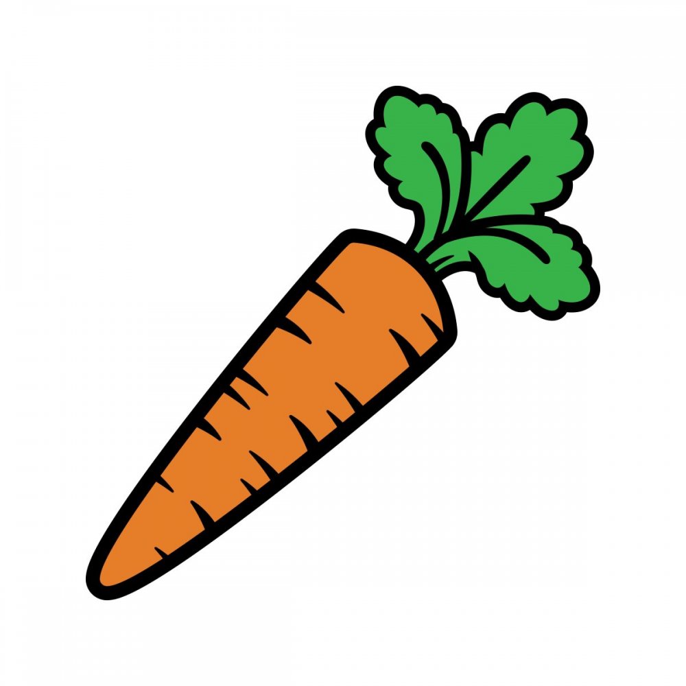Нарисовать морковку