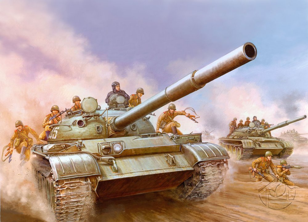 Плакат вырубной "танкист"