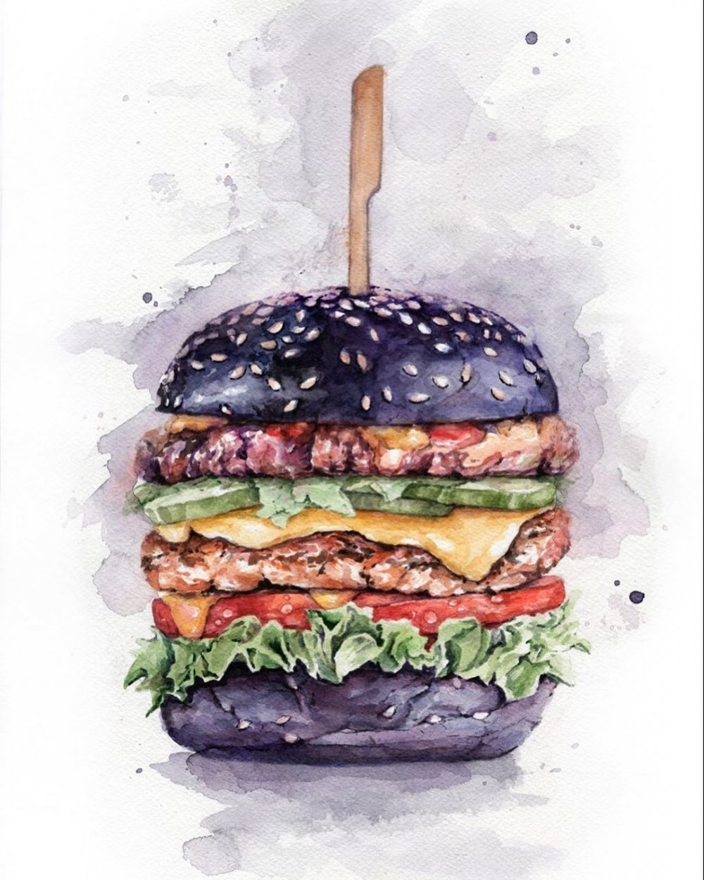 Гамбургер рисунок