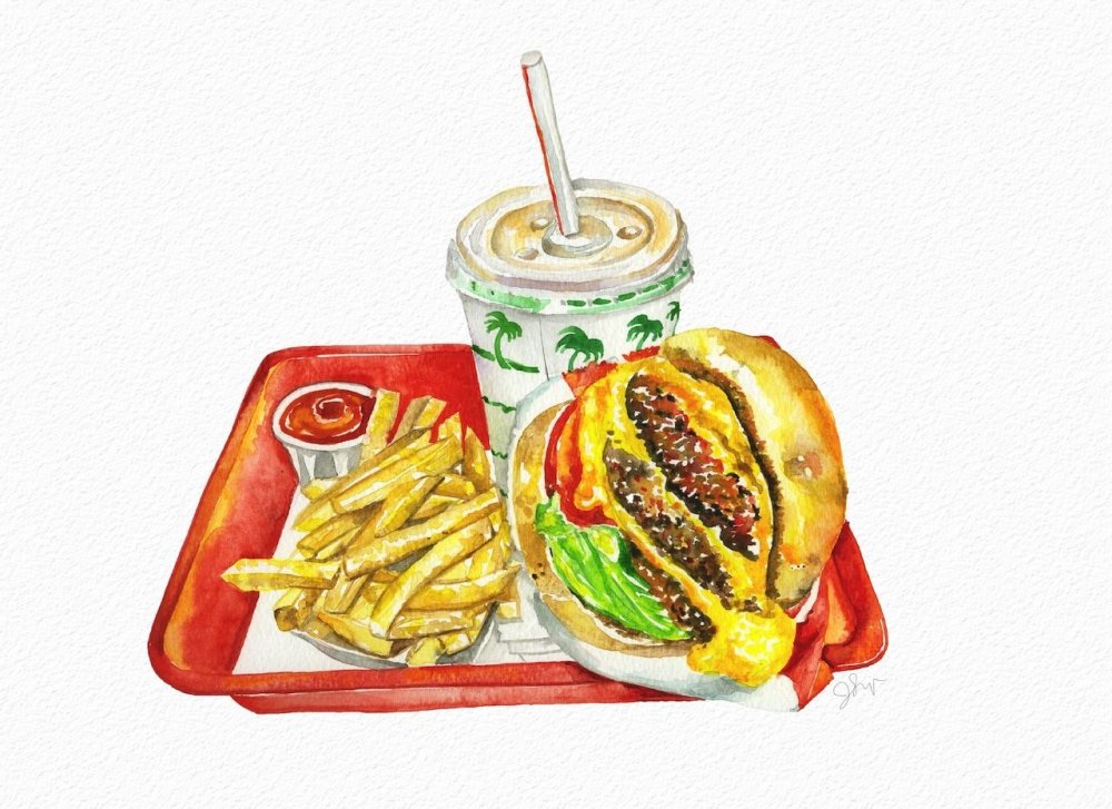 Гамбургер иллюстратор