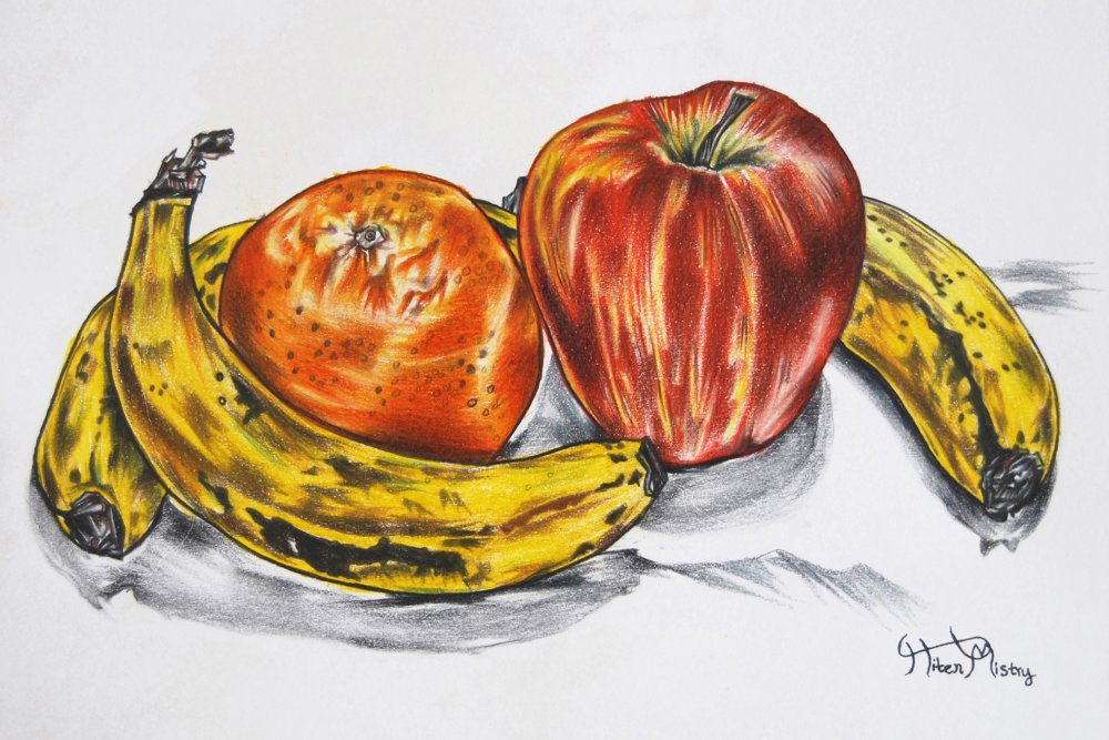 Нарисовать фрукты