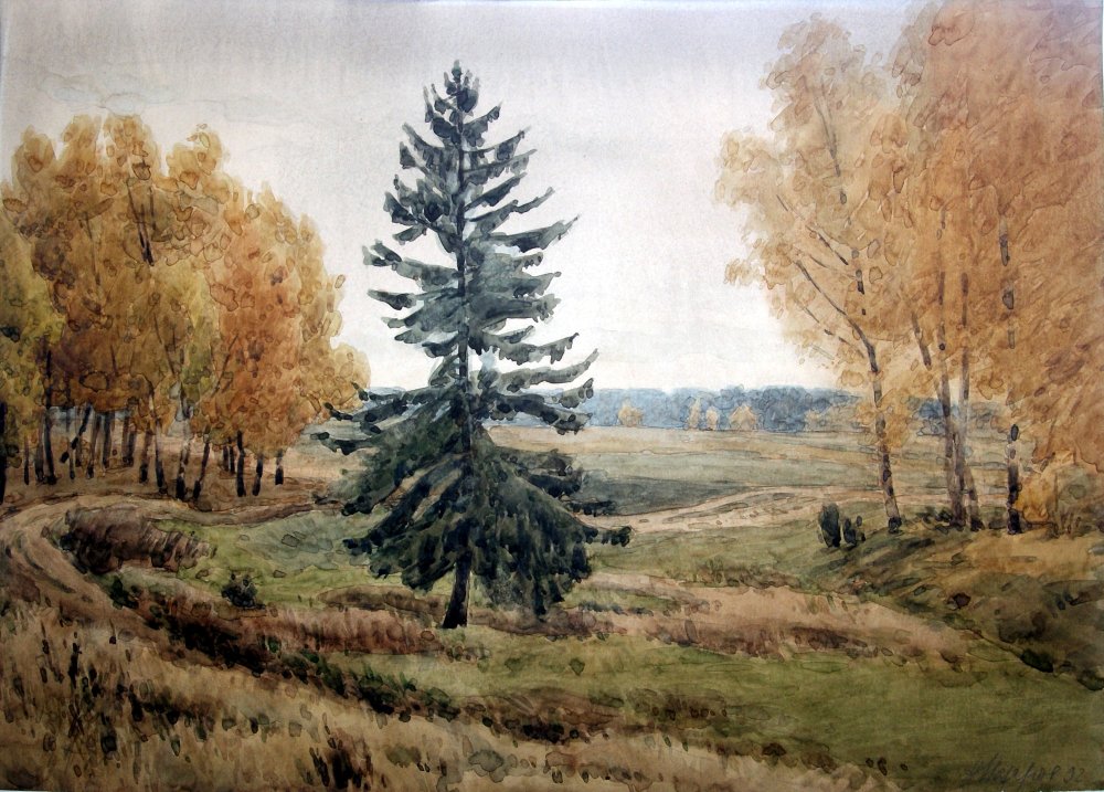 Картины художников зима в лесу