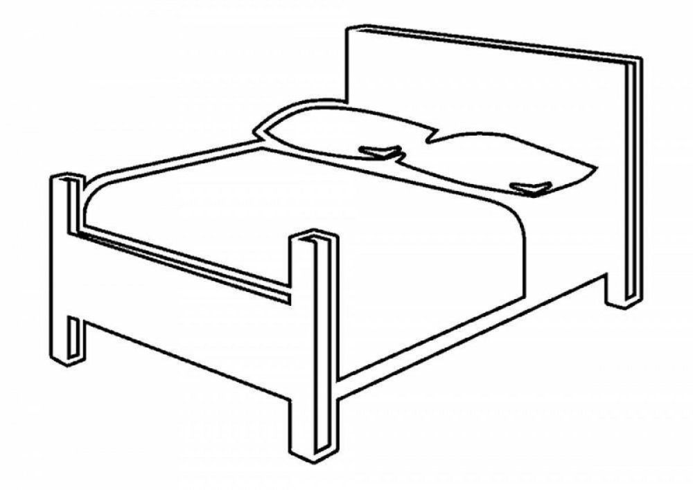 Кровать без фона