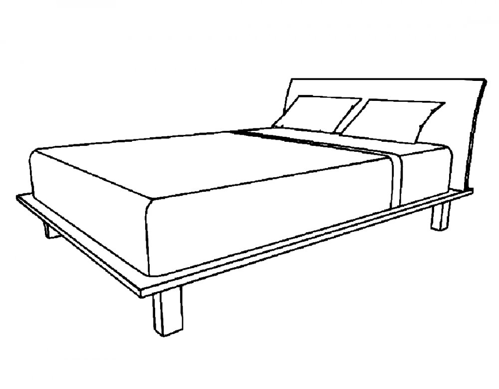 Кровать для сна иллюстрация